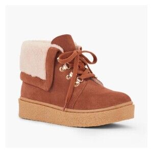 Talbots Tayce Silky Suede Lace Up Boot Women's size 8 NWOT